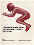 Programme cover of Ontario Motor Speedway, 01/10/1972