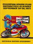 Programme cover of Ontario Motor Speedway, 30/09/1973