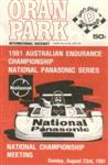 Programme cover of Oran Park Raceway, 23/08/1981