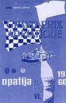 Programme cover of Opatija, 12/06/1960