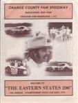 Programme cover of Orange County Fair Speedway (NY), 26/10/1975