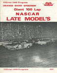 Programme cover of Orange Show Speedway, 03/08/1968