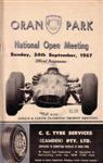 Programme cover of Oran Park Raceway, 24/09/1967