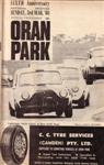 Programme cover of Oran Park Raceway, 03/03/1968