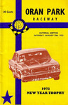 Programme cover of Oran Park Raceway, 29/01/1972