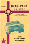 Programme cover of Oran Park Raceway, 26/02/1972