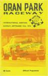 Programme cover of Oran Park Raceway, 15/09/1974