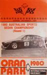 Programme cover of Oran Park Raceway, 23/03/1980