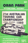 Programme cover of Oran Park Raceway, 15/06/1980