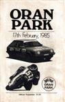Programme cover of Oran Park Raceway, 17/02/1985