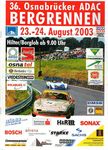 Programme cover of Osnabrücker Hill Climb, 24/08/2003
