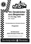 Programme cover of Osnabrücker Hill Climb, 12/08/1979
