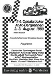Programme cover of Osnabrück Hill Climb, 03/08/1980