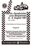 Programme cover of Osnabrücker Hill Climb, 09/08/1981