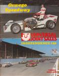 Programme cover of Oswego Speedway, 05/07/1986
