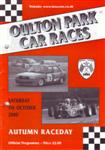 Programme cover of Oulton Park Circuit, 07/10/2000