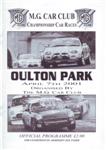 Programme cover of Oulton Park Circuit, 07/04/2001