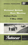 Programme cover of Oulton Park Circuit, 07/05/1960