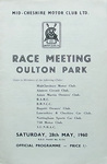 Programme cover of Oulton Park Circuit, 28/05/1960
