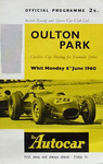 Programme cover of Oulton Park Circuit, 06/06/1960