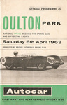 Programme cover of Oulton Park Circuit, 06/04/1963