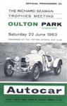 Programme cover of Oulton Park Circuit, 22/06/1963