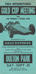 Flyer of Oulton Park Circuit, 21/09/1963