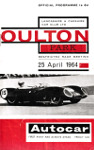 Programme cover of Oulton Park Circuit, 25/04/1964