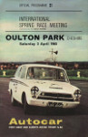 Programme cover of Oulton Park Circuit, 03/04/1965