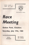 Programme cover of Oulton Park Circuit, 17/07/1965