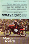 Programme cover of Oulton Park Circuit, 30/08/1965
