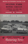 Programme cover of Oulton Park Circuit, 04/06/1966