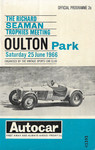 Programme cover of Oulton Park Circuit, 25/06/1966