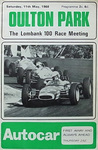 Programme cover of Oulton Park Circuit, 11/05/1968