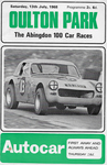 Programme cover of Oulton Park Circuit, 13/07/1968