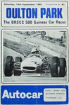Programme cover of Oulton Park Circuit, 14/09/1968