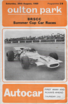 Programme cover of Oulton Park Circuit, 30/08/1969