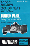 Programme cover of Oulton Park Circuit, 27/03/1970
