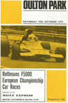 Programme cover of Oulton Park Circuit, 14/10/1972