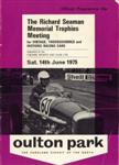 Programme cover of Oulton Park Circuit, 14/06/1975