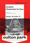 Programme cover of Oulton Park Circuit, 04/10/1975