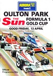 Programme cover of Oulton Park Circuit, 13/04/1979