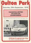Programme cover of Oulton Park Circuit, 29/09/1979