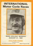 Programme cover of Oulton Park Circuit, 31/08/1981