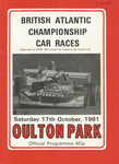 Programme cover of Oulton Park Circuit, 17/10/1981