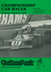 Programme cover of Oulton Park Circuit, 27/03/1982