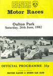 Programme cover of Oulton Park Circuit, 26/06/1982