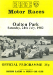 Programme cover of Oulton Park Circuit, 24/07/1982