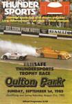 Programme cover of Oulton Park Circuit, 01/09/1985