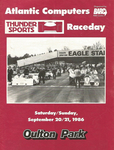 Programme cover of Oulton Park Circuit, 21/09/1986